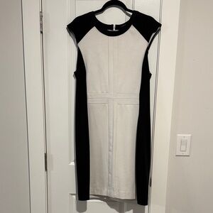 Banana Republic Factory Elegant Black and White Shift Dress